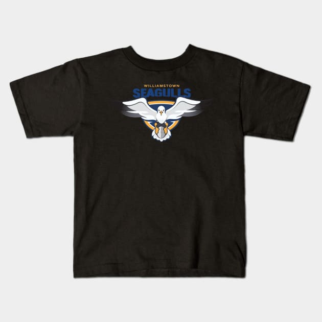 Williamstown Seagulls football club | AFL Footy Kids T-Shirt by euror-design